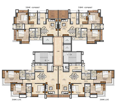 Kanakia Future Powai 2bhk Floor Plans
